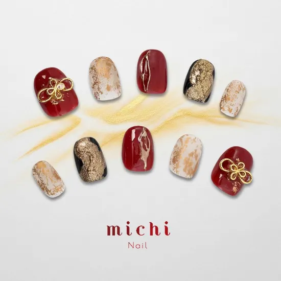 シックな和ネイル